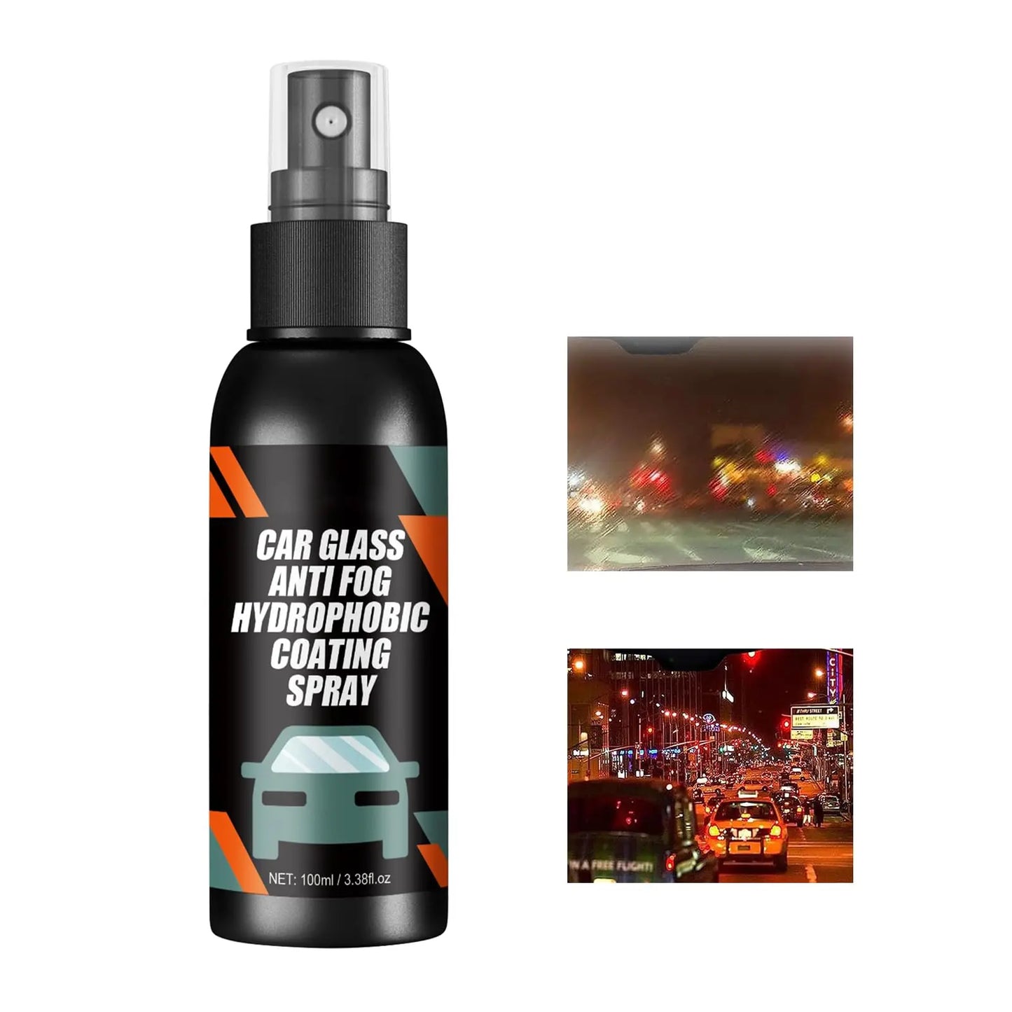 FogFree Drive™ Anti-Fog Hydrophobic Car Glass Spray Fog Free Drive